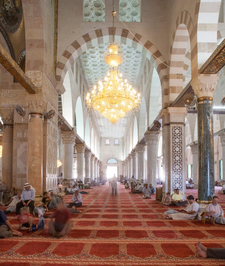 Chandeliers in the Prayer Hall