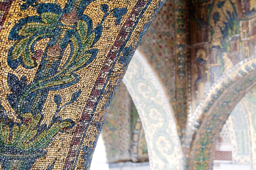 Mosaic Vinework at the West Entrance
